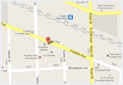 Map - Franklin Park - Patel Medical Esthetics